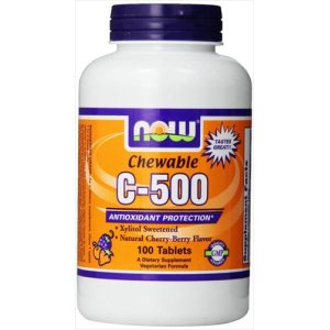 画像1: Vitamin C-500 Cherry Chewable, 100 Tabs