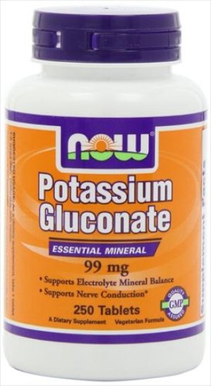 画像1: Potassium Gluconate, 250 Tabs 99 mg (1)